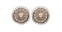 Silver with Rose Gold Plate Earring.
