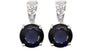 Sapphire Cubic Zirconia Silver Earring.