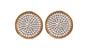 A Silver with Rose Gold Plate Earring