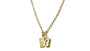 A Kids Yellow Gold Plated Silver Butterfly Necklace.