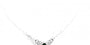 Celtic Silver Necklace with Garnet Cubic Zircona Stone