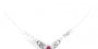 Celtic Silver Necklace with Pink Cubic Zircona Stone