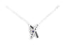 Claddagh Necklace with Sapphire Cubic Zircona Stone