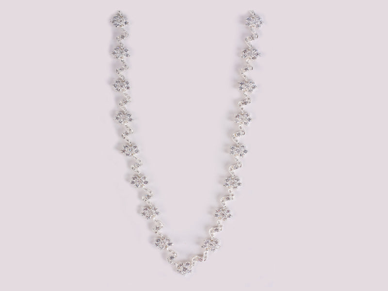 White Cubic Zirconia Necklace