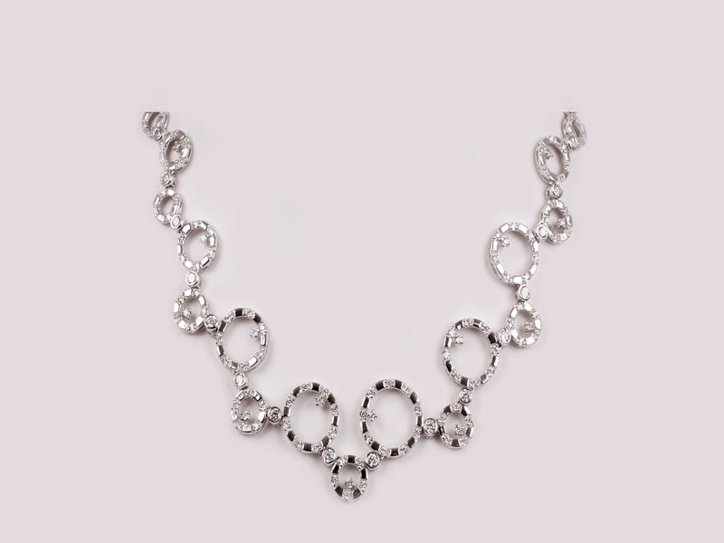 White Cubic Zirconia Necklace