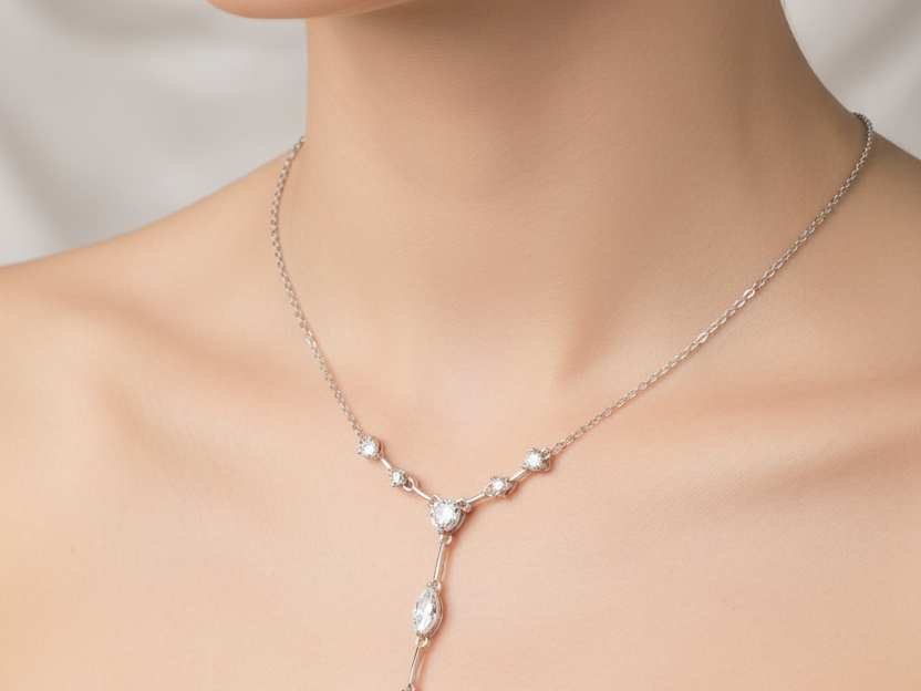 Amethyst Cubic Zirconia Necklace