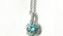 Aqua Cubic Zirconia Necklace