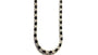 Black Cubic Zirconia Claw Set Tennis Silver 3mm Stone  Necklace