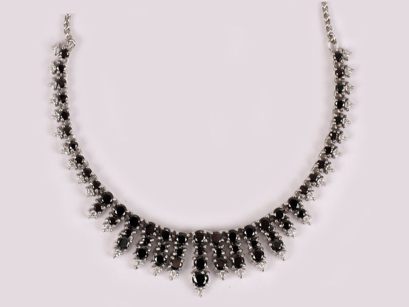 Black Cubic Zirconia Necklace