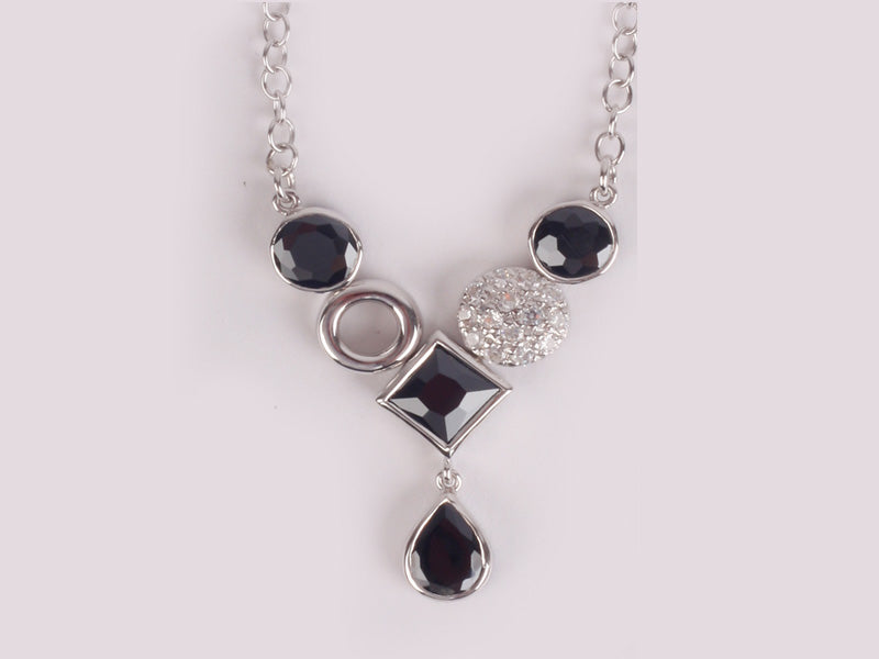 Black Cubic Zirconia Necklace