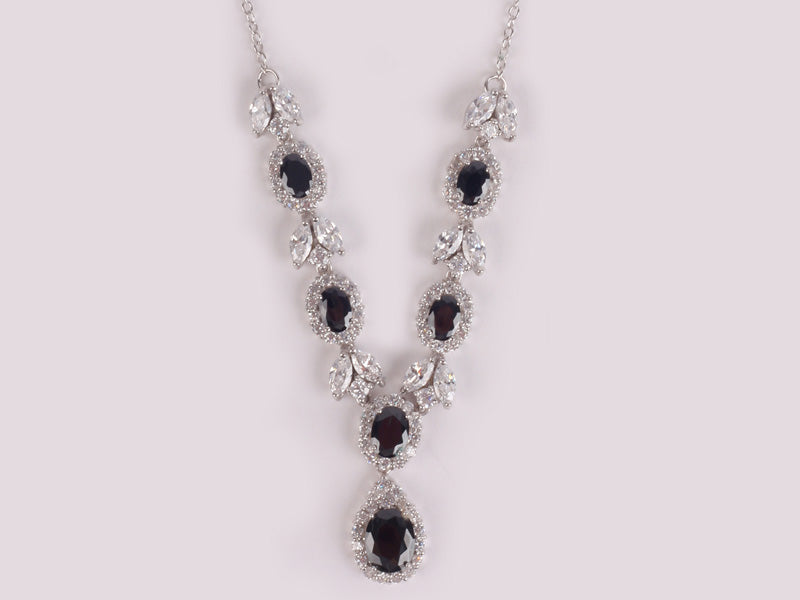 Black Cubic Zirconia Necklace