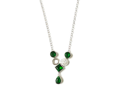 A Emerald Cubic Zirconia Necklace