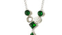 A Emerald Cubic Zirconia Necklace