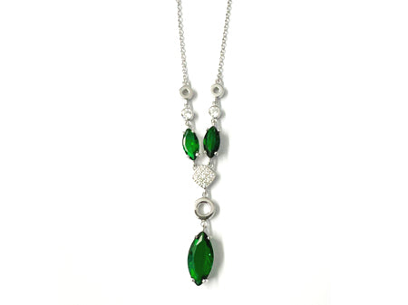 Emerald Cubic Zirconia Necklace