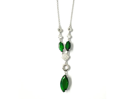 Emerald Cubic Zirconia Necklace