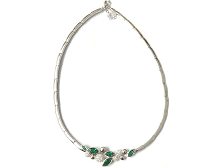 A Emerald Cubic Zirconia Necklace