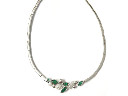 A Emerald Cubic Zirconia Necklace