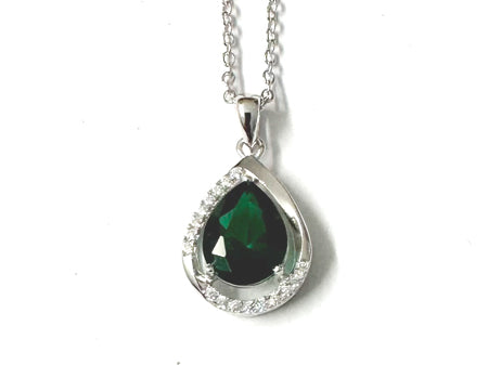 Emerald Cubic Zirconia Necklace
