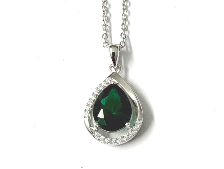 Emerald Cubic Zirconia Necklace