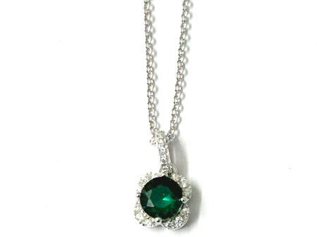 Emerald Cubic Zirconia Necklace
