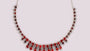 Garnet Cubic Zirconia Necklace