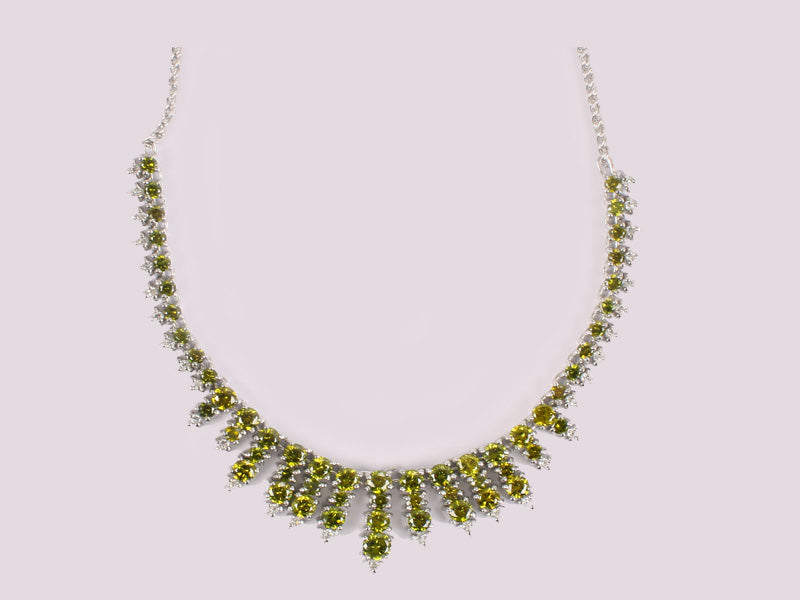 Peridot Cubic Zirconia Necklace