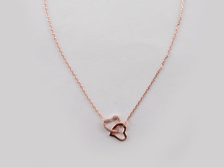 A White Cubic Zirconia Necklace.