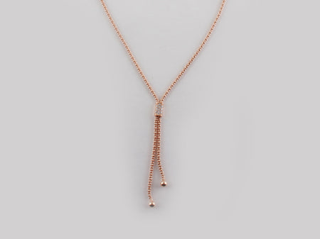 A White Cubic Zirconia Necklace.