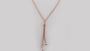 A White Cubic Zirconia Necklace.