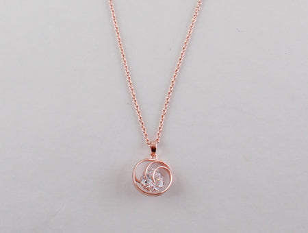 A White Cubic Zirconia Necklace.