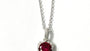 A Ruby Cubic Zirconia Necklace