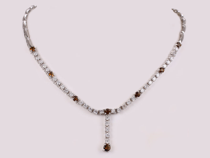 Champagne/Smokey Quartz Necklace