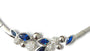 A Sapphire Cubic Zirconia Necklace