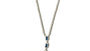Sapphire Cubic Zirconia Silver Necklace.
