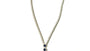 Sapphire Cubic Zirconia Silver Necklace.