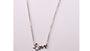 A White Cubic Zirconia Necklace.