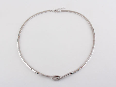 A White Cubic Zirconia Necklace.