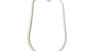 Cubic Zirconia Silver 2 x 2 Stone Necklace