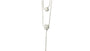 White Cubic Zirconia Silver Necklace.