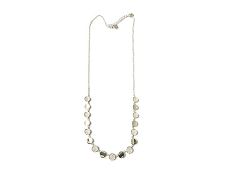 A Silver Cubic Zirconia Necklace
