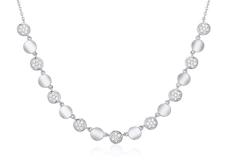 A Silver Cubic Zirconia Necklace