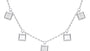A Silver Cubic Zirconia Necklace