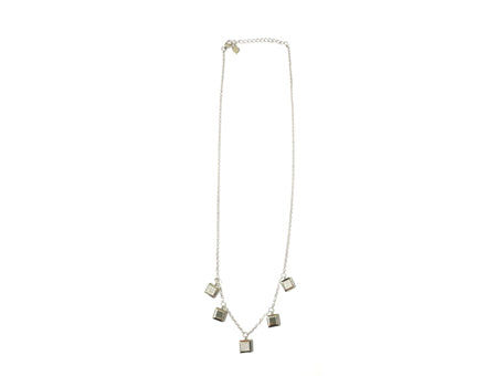 White Cubic Zirconia Silver Earring.