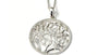 A Silver White CZ Stone Necklace (Pendant and Chain)