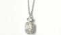A Silver White CZ Necklace