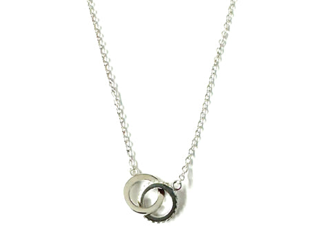 A Silver White CZ Necklace