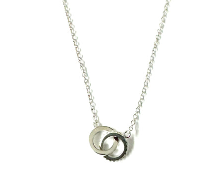 A Silver White CZ Necklace