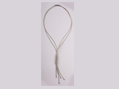A White Cubic Zirconia Bracelet.