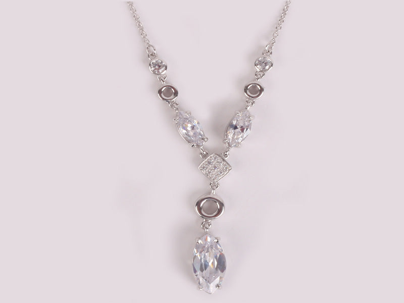 White Cubic Zirconia Necklace