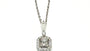 Silver Cz Stone Set Necklace